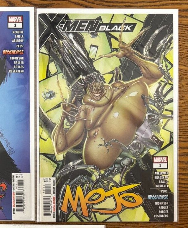 X-MEN: BLACK #1 - 3PC LOT - J.SCOTT CAMPBELL COVERS (9.2 OB) 2018 