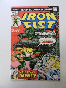 Iron Fist #2 (1975) VF- condition date stamp back cover