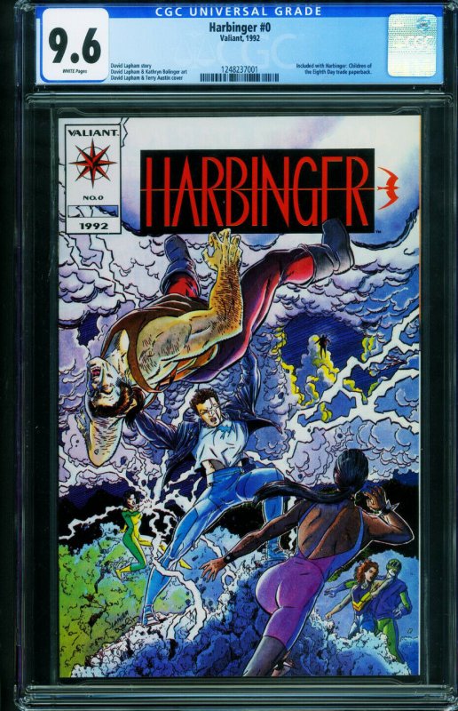 Harbinger #0-CGC 9.6 First issue-Valiant comic book - 1248237001