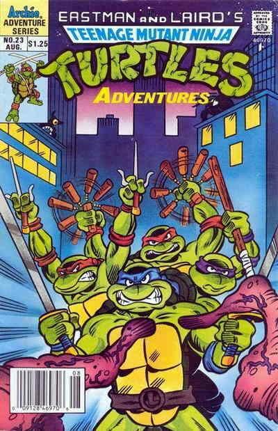 Teenage Mutant Ninja Turtles Adventures (2nd Series) #23 (Newsstand) VF/NM; Arch