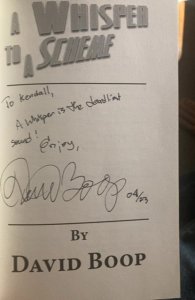 A whisper to a scheme,2017,118p,signed