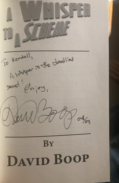 A whisper to a scheme,2017,118p,signed