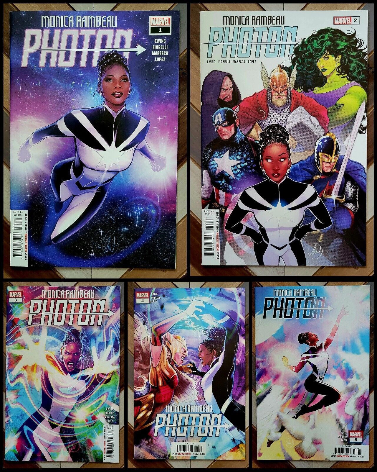 Monica Rambeau: PHOTON #1-5 NM (Marvel 2022) HI GRADE Complete