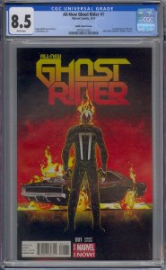 ALL-NEW GHOST RIDER #1 CGC 8.5 FELIPE SMITH VARIANT COVER 1ST ROBBIE REYES 