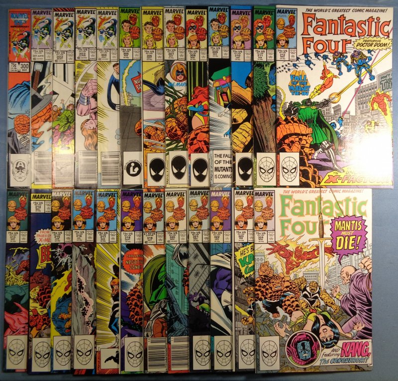 Fantastic Four Lot #300-324 Complete Run Dr Doom