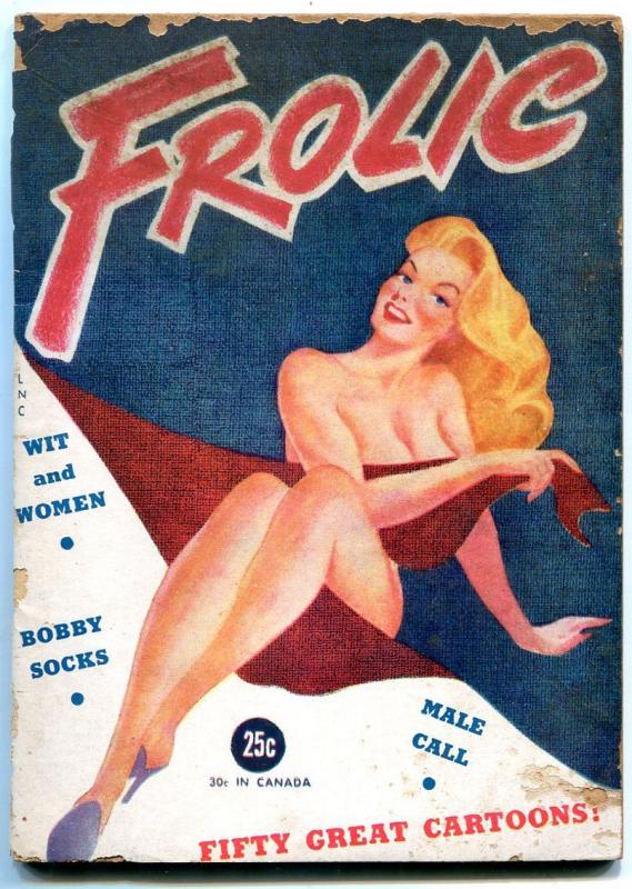 Frolic Magazine 1945- cartoons- George Wolfe- Vic Herman G/VG 