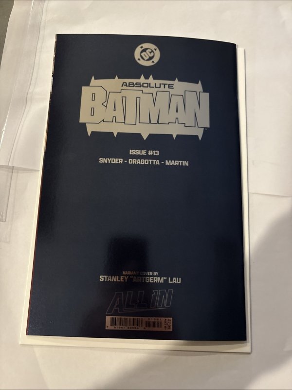 Absolute Batman (2025)  # 13 (NM) 1st Print Foil Stanley Artgerm • DC Comics
