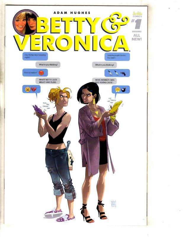 Betty & Veronica # 1 NM Variant Cover Archie Comic Book Adam Hughes Perez J316