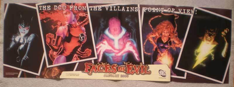 FACES OF EVIL Promo Poster, Shazam, Catwoman, Unused, more in our store