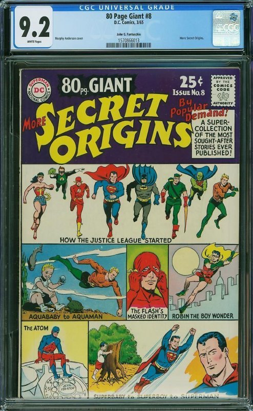 80 Page Giant #8 (1965) CGC 9.2 NM-