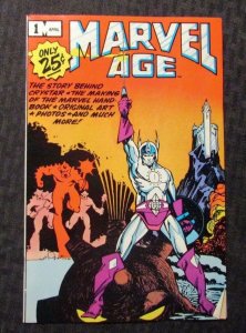 1983 MARVEL AGE #1 VF- 7.5 Crystar - Marvel Handbook - Walt Simonson Cover