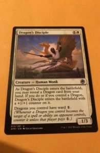 DRAGON’S DISCIPLE : Magic the Gathering MtG card/Adventures in Forgotten Re...