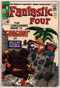 Fantastic Four # 44 VG Marvel Comics Stan Lee Jack Kirby 1st Gorgon Inhumans J37