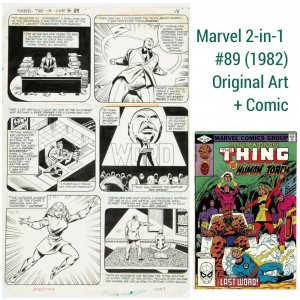 Marvel Two-In-One #89 Original Artwork Kupperberg & Stone Marvel 1982 + NM comic 