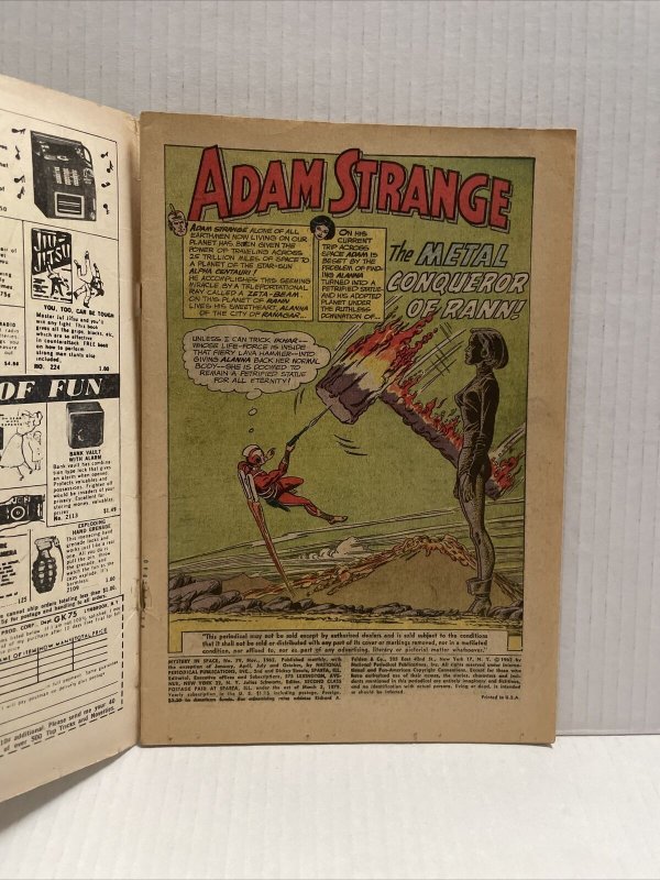 Mystery In Space #79 COVER DETACHED