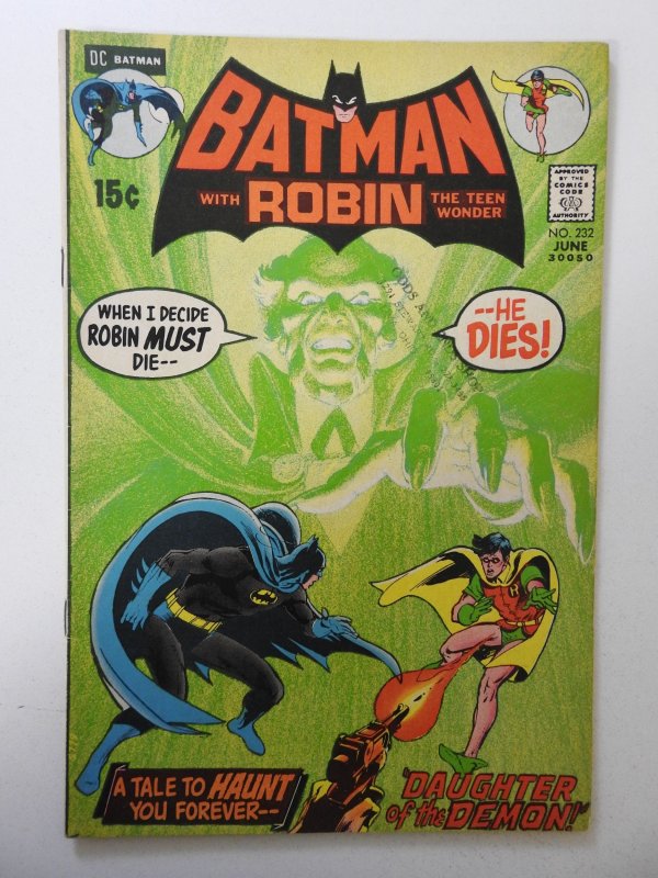 Batman #232 (1971) FN Condition! stain fc, stamp fc