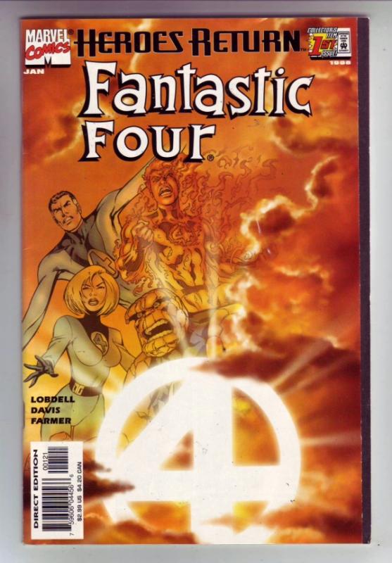Fantastic Four Heroes Return Alternate Cover #1 (Jan-98) VF- High-Grade Fanta...
