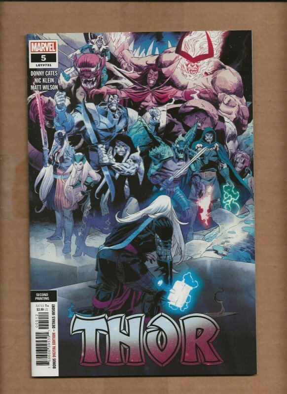 THOR #5 2ND PRINTING VARIANT COVER MARVEL 1ST FULL APPEARANCE BLACK WINTER CATES