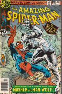 The Amazing Spider-Man # 190 VF Marvel 1979 Man-Wolf Appearance [T7]