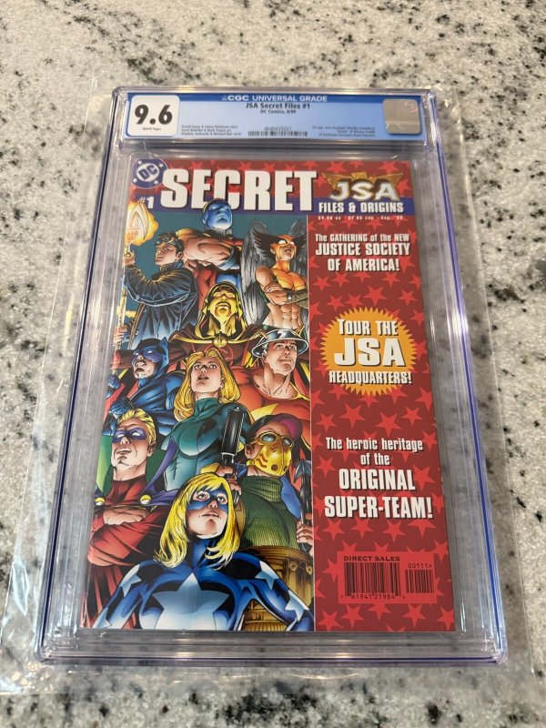 JSA Secret Files # 1 CGC Graded 9.6 DC Comic Book 1st Hawkgirl Ken Saunders JH19