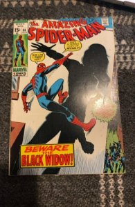 The Amazing Spider-Man #86 (1970) Black widow app fn/Vf