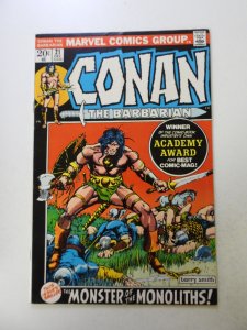Conan the Barbarian #21 (1972) VG+ condition subscription crease