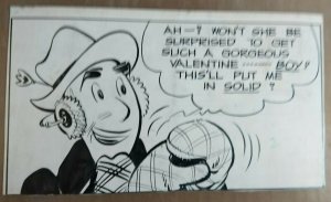 HAROLD TEEN by Carl Ed original comic strip art panel lot 