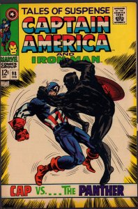 Tales of Suspense #98 - Whiplash, Black Panther, & Nick Fury (7.0 / 7.5) 1968