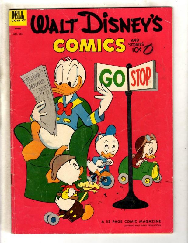 Walt Disney's Comics & Stories # 151 VG/FN Dell Golden Age Comic Book JL19