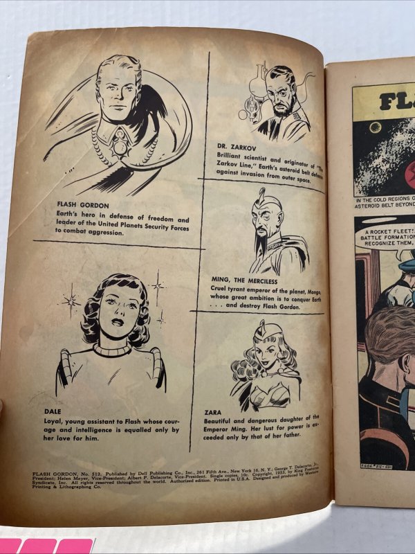 Four Color Comics #512  1953, Dell Flash  Gordon
