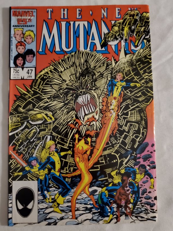 New Mutants 47 Fine/Very Fine Cover art by Barry Windsor-Smith
