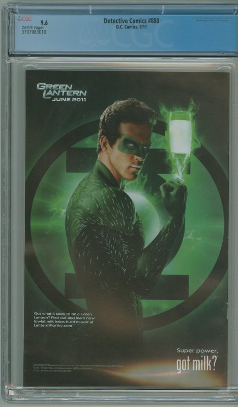 Detective Comics #880 (2011) CGC 9.6!