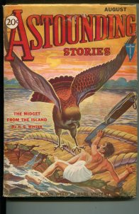 ASTOUNDING STORIES-08/1931-CLAYTON-H G WINTER-HARL VINCENT-PULP SCI-FI-vg