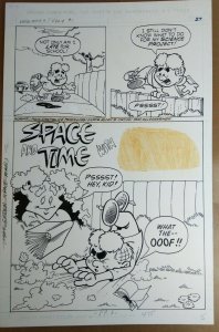 Original art: Chris Allan - Little Archie Digest #1 pg 27 splash!