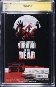 Walking Dead #73 signed by Michael Cudlitz (6/10) Graded CGC 9.8