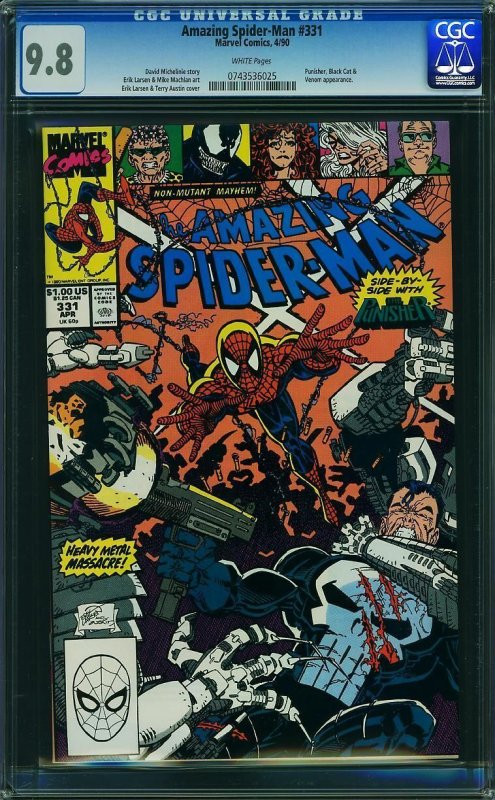 Amazing Spider-Man #331 (1990) CGC 9.8 NM/MT