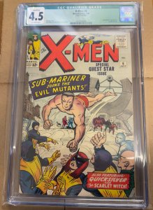 The X-Men #6 (1964) CGC 4.5 qualified, page 12 missing