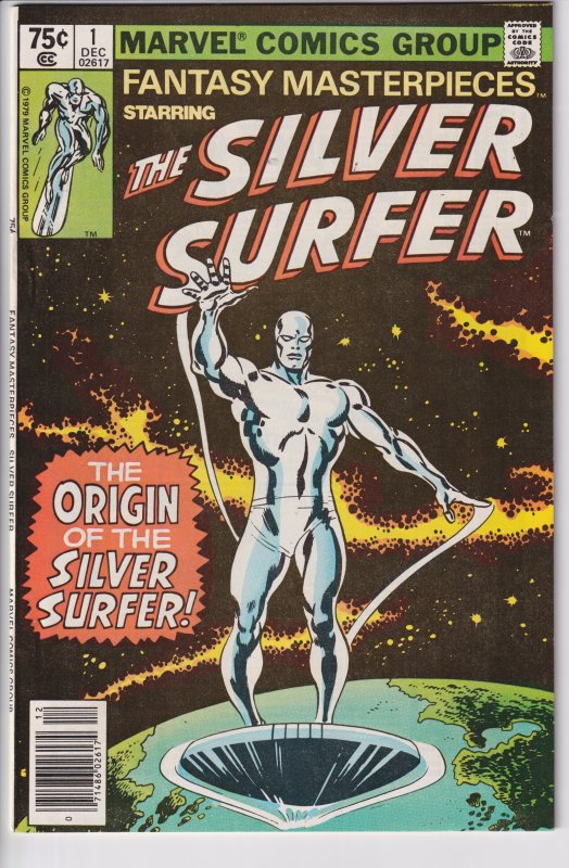 FANTASY MASTERPIECES #1 Newsstand (Dec 1979) Silver Surfer #1 NM- 9.2 white!