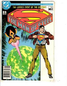 Lot Of 6 Superman Man Of Steel DC Comic Books # 1 2 3 4 5 6 Batman Flash JG5
