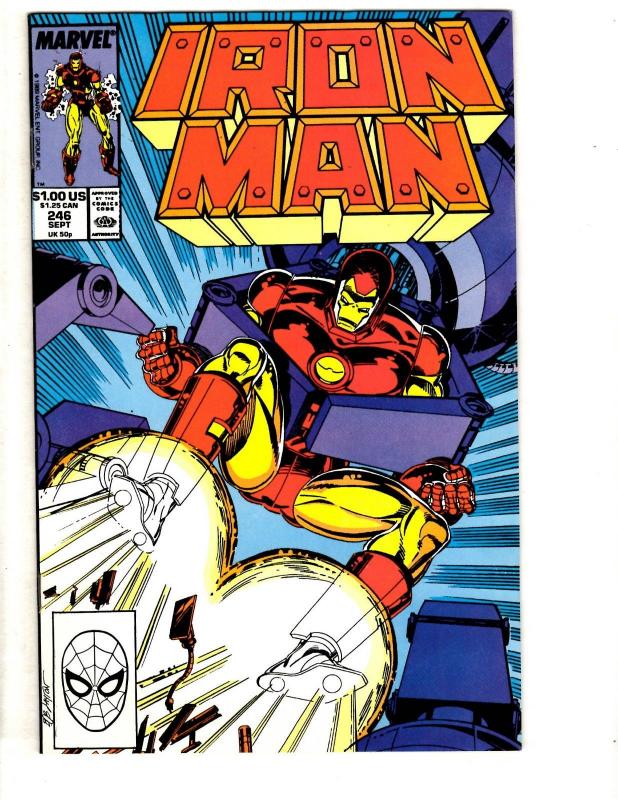 10 Iron Man Marvel Comic Books # 243 244 245 246 247 248 249 250 251 252 CR41