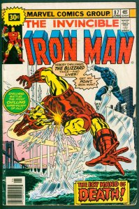 Iron Man 87 VG/FN 5.0 Origin Blizzard .30 Variant Marvel 1976