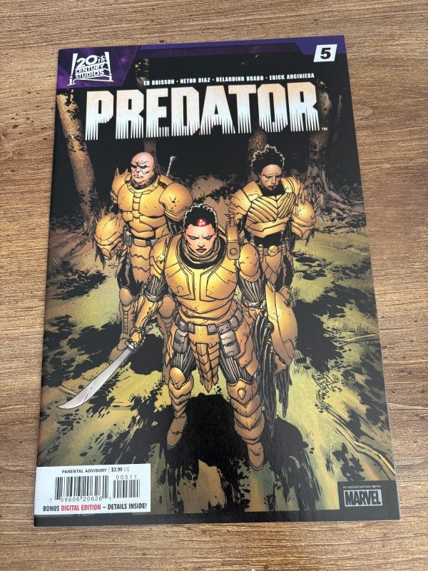 Lot Of 5 Predator Marvel Comic Books # 1 2 3 4 5 NM 1st Prints Brisson 7 J425