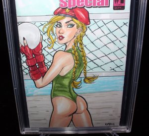 Street Fighter Swimsuit Special #1 CBCS (ART) Sketch & Signed Steve Lydic - 2018