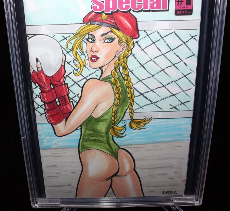 Street Fighter Swimsuit Special #1 CBCS (ART) Sketch & Signed Steve Lydic - 2018