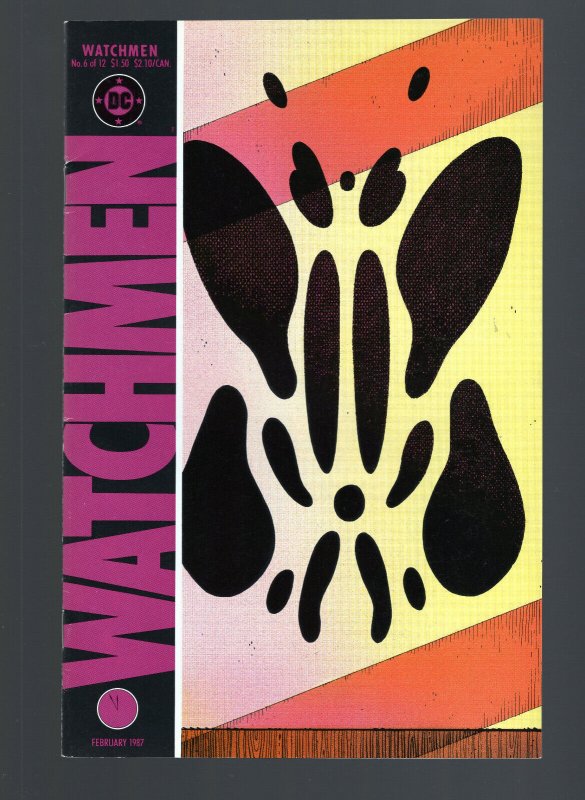 Watchmen #6 - Origin of Rorschach. Dave Gibbons Cover Art. (6.5) 1987