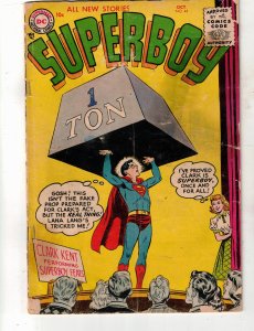 Superboy #44 1955 GD- Affordable-Grade Clark Kent Strogman! hard-to-find Golden