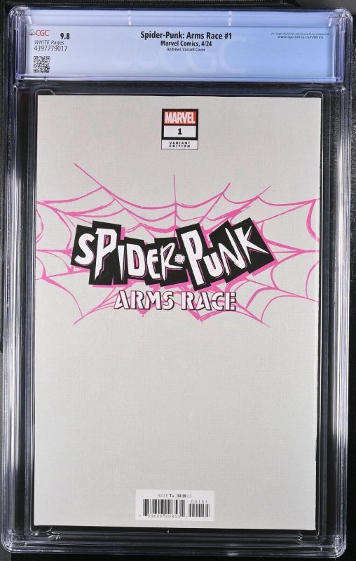 Spider-Punk Arms Race #1 CGC 9.8 Homage to McFarlane Spider- Man 1 Marvel 2024