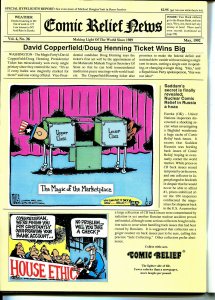 Comic Relief #36 1992-Calvin & Hobbes-political cartoons-Toles-Doonesbury-FN/VF