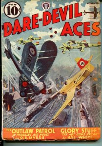 Dare-Devil Aces 11/1938-Popular-Blakeslee-Outlaw Patrol-VG MINUS