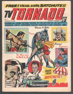 TV Tornado #1 1967-1st issue-British-Man From UNCLE-Phantom-Tarzan-Superman-F...